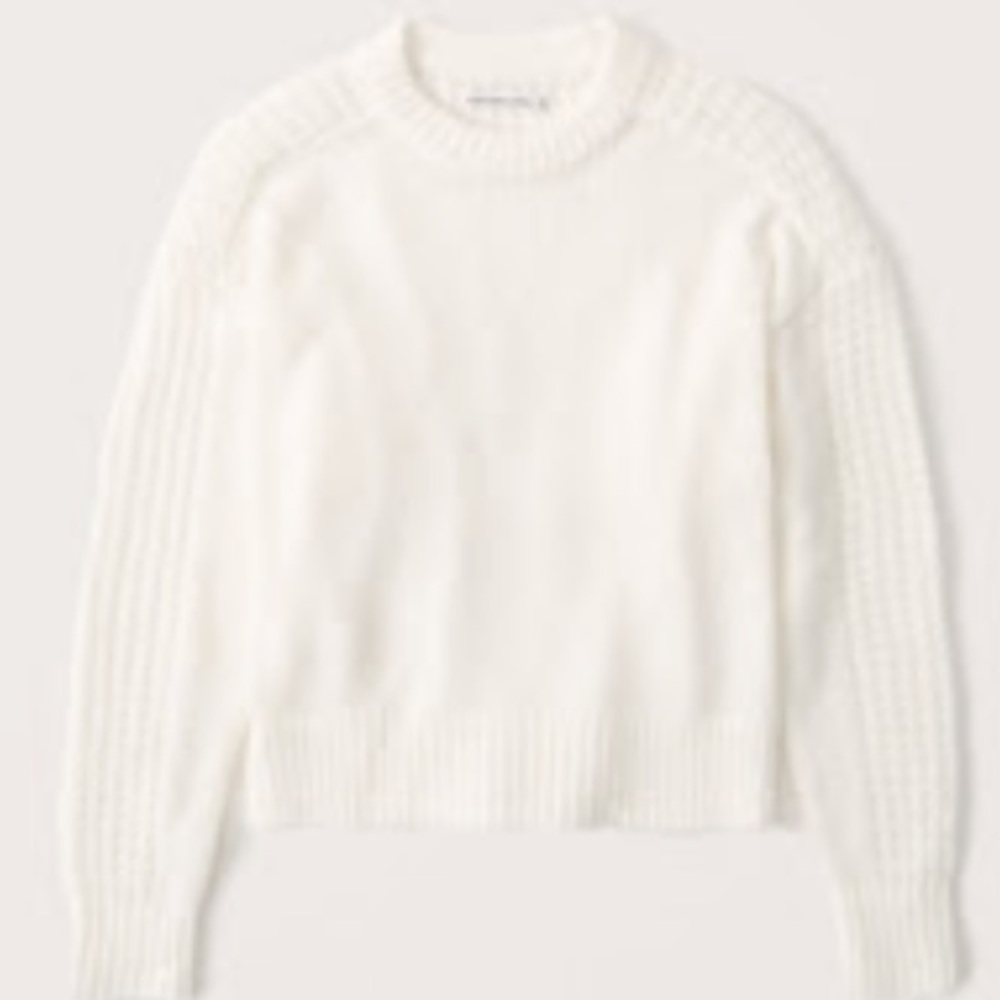 Abercrombie cream knit sweater